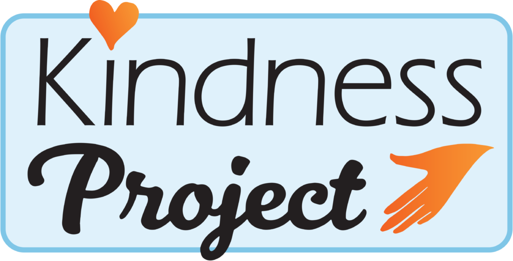 Logo: The Kindness Project. We are looking to help those in need by collecting donations to help the community. 
